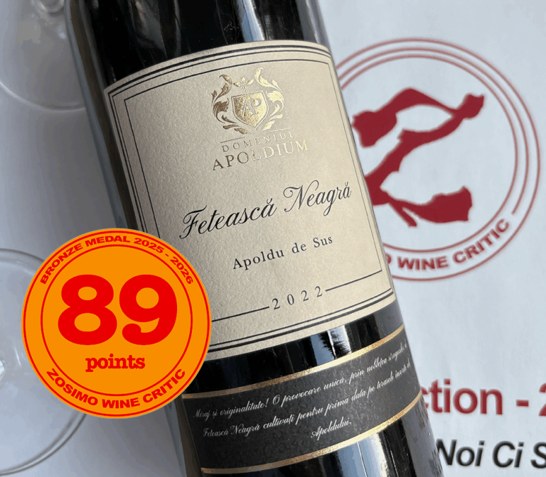 Domeniul Apoldium – Feteasca Neagra – 2022 – 89 Points ZWC